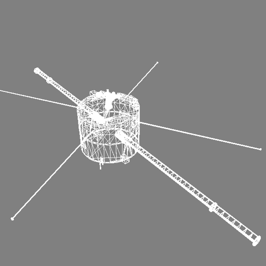 3d model nasa satellite geotail