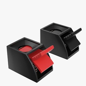 3D model Spring clip speaker terminals