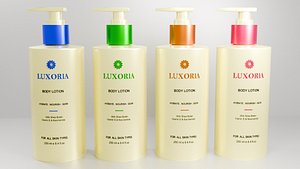 Premium Skincare Lotion Collection 3D model