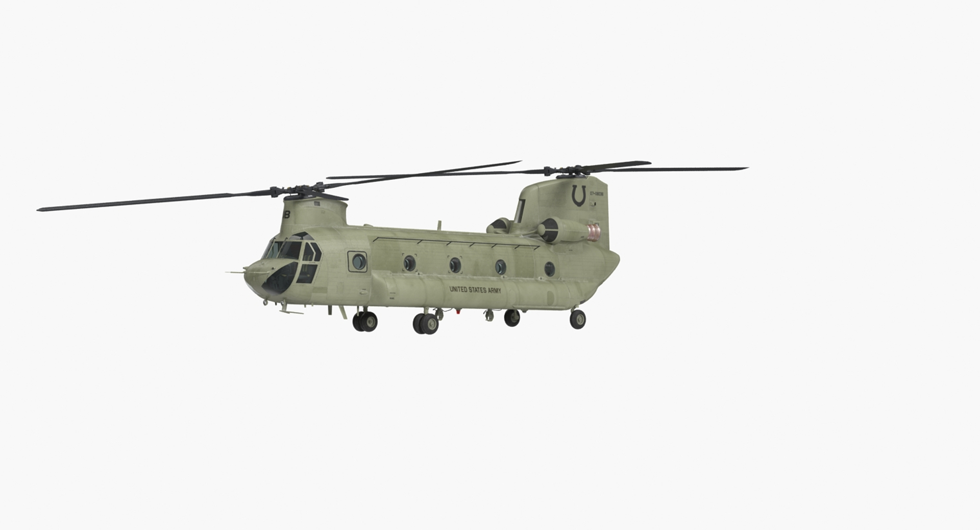 3D Model Army Transport Helicopter Ch-47 Chinook - TurboSquid 1214635