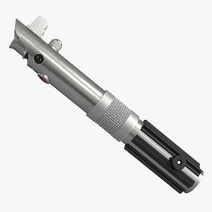 Star Wars Anakin Skywalker Lightsaber 2 Used 3D Model