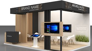 3D 3D Model Exhibition Booth stand stall