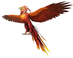 Phoenix Bird Rigged 3D