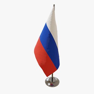 Table Flag Russia 3D