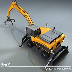 Hydraulic Excavators with material handler