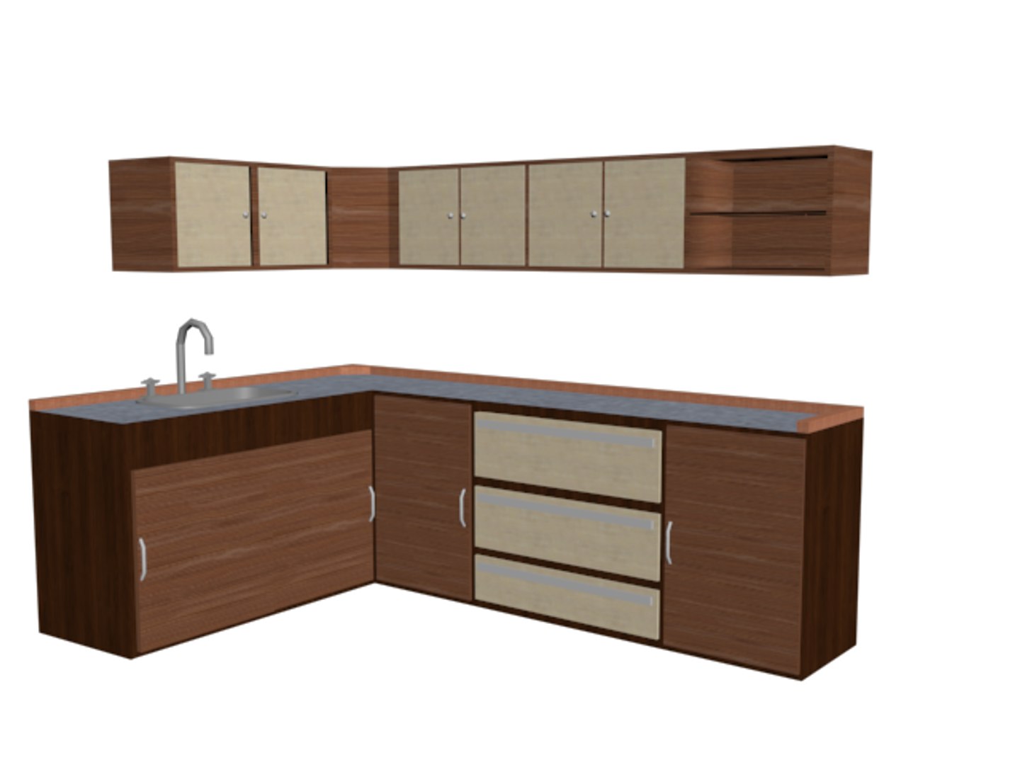 Kitchen Cabinet 3D Model - TurboSquid 1189808