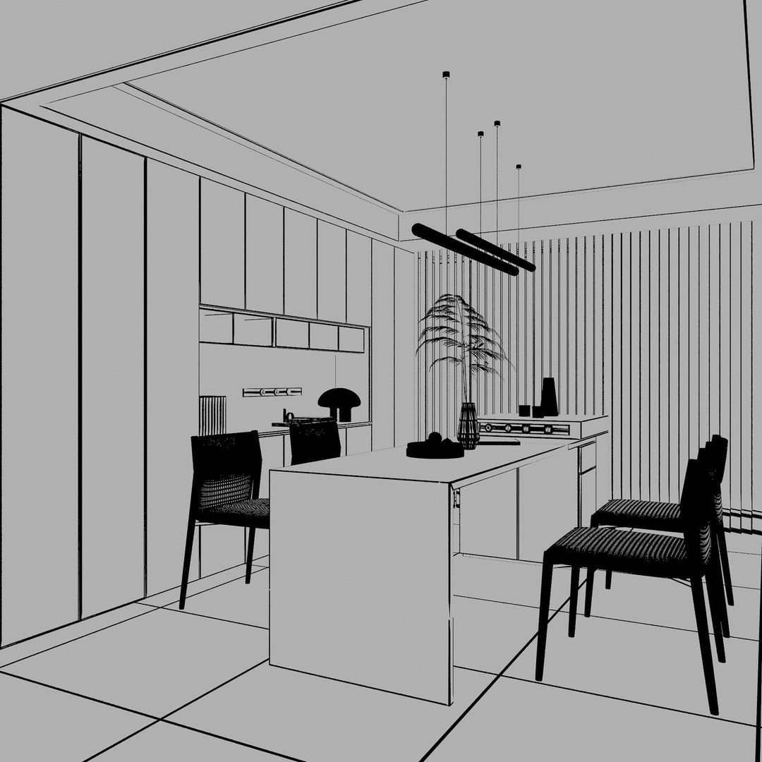 3D Modern Restaurant Model - TurboSquid 2250155