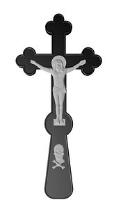 3D jesus christ cross print