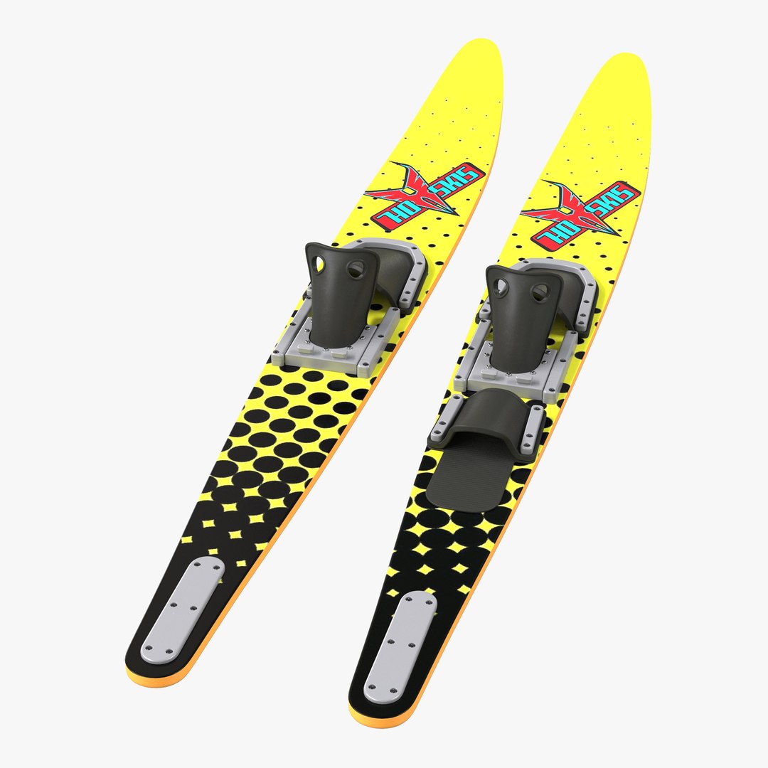 Waterskis HO 3D model preview