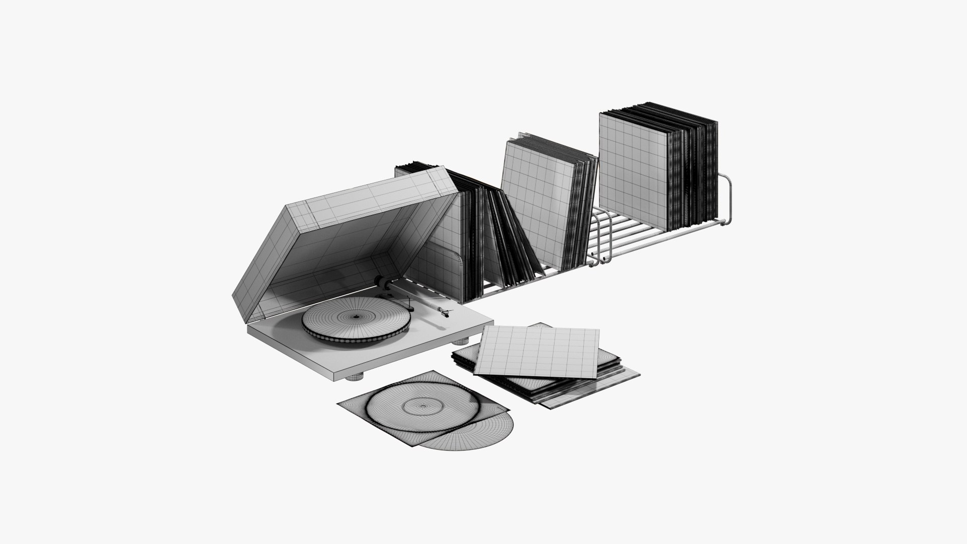 3D Turntable and Vinyl Records Set https://p.turbosquid.com/ts-thumb/Zi/3zA5nx/JG/wire/jpg/1788637617/1920x1080/fit_q87/e7ca63a3250967d9238ac723ed8126cf1ca9302a/wire.jpg