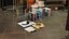 Turntable and Vinyl Records Set