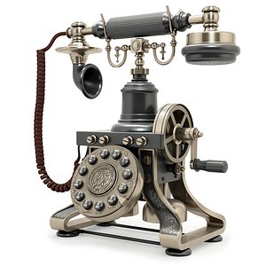 1892 Eiffel Tower Reproduction Telephone BLACK