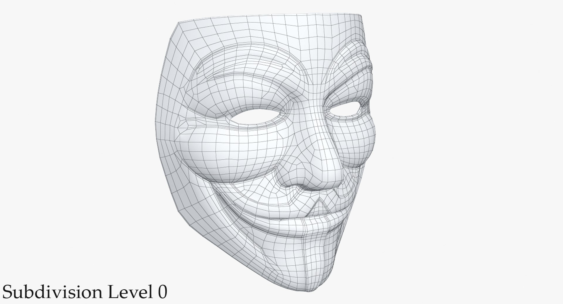 3D Guy Fawkes Mask - TurboSquid 1291959