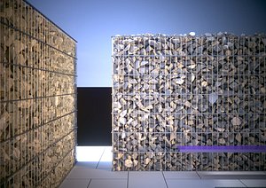 gabion wall stone 3d model