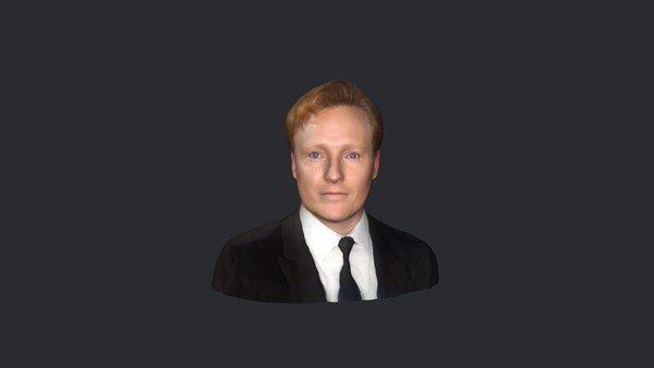 Conan OBrien- Realistic bust head ready 3D model