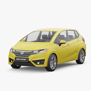 Honda Jazz 2016 lowpoly