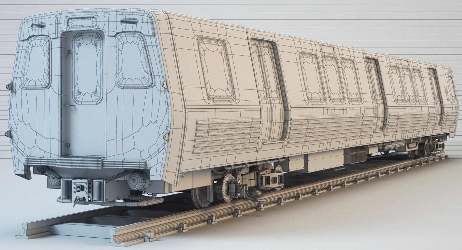 3d model wmata 7000 metro train