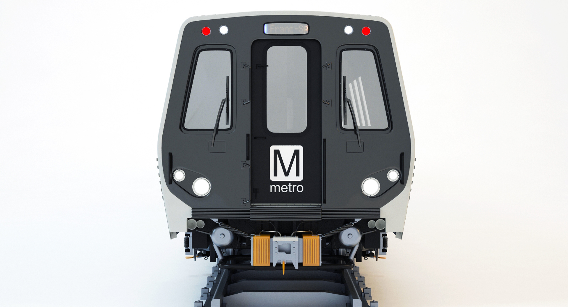 3d model wmata 7000 metro train
