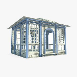 Garden pergola 3D model