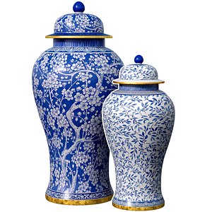 Decorative floor porcelain vase flowerpot pot urn jar Chinese