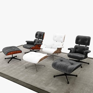 Lounge Chair and Ottoman Collection model