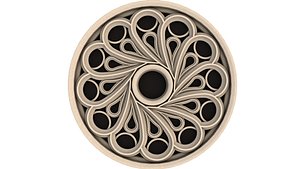 3D model Gothic Rose Window