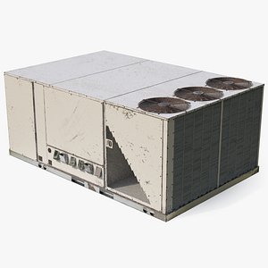 3 Vents Air Conditioning Rooftop System Rusted