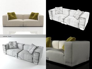 plastics duo sofa 2 model