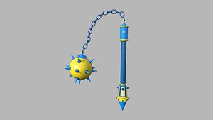Medieval Flail 11 Cartoon - Character Fantasy Weaponry model
