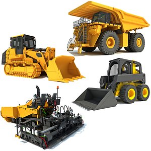 3D Road Construction Equipment