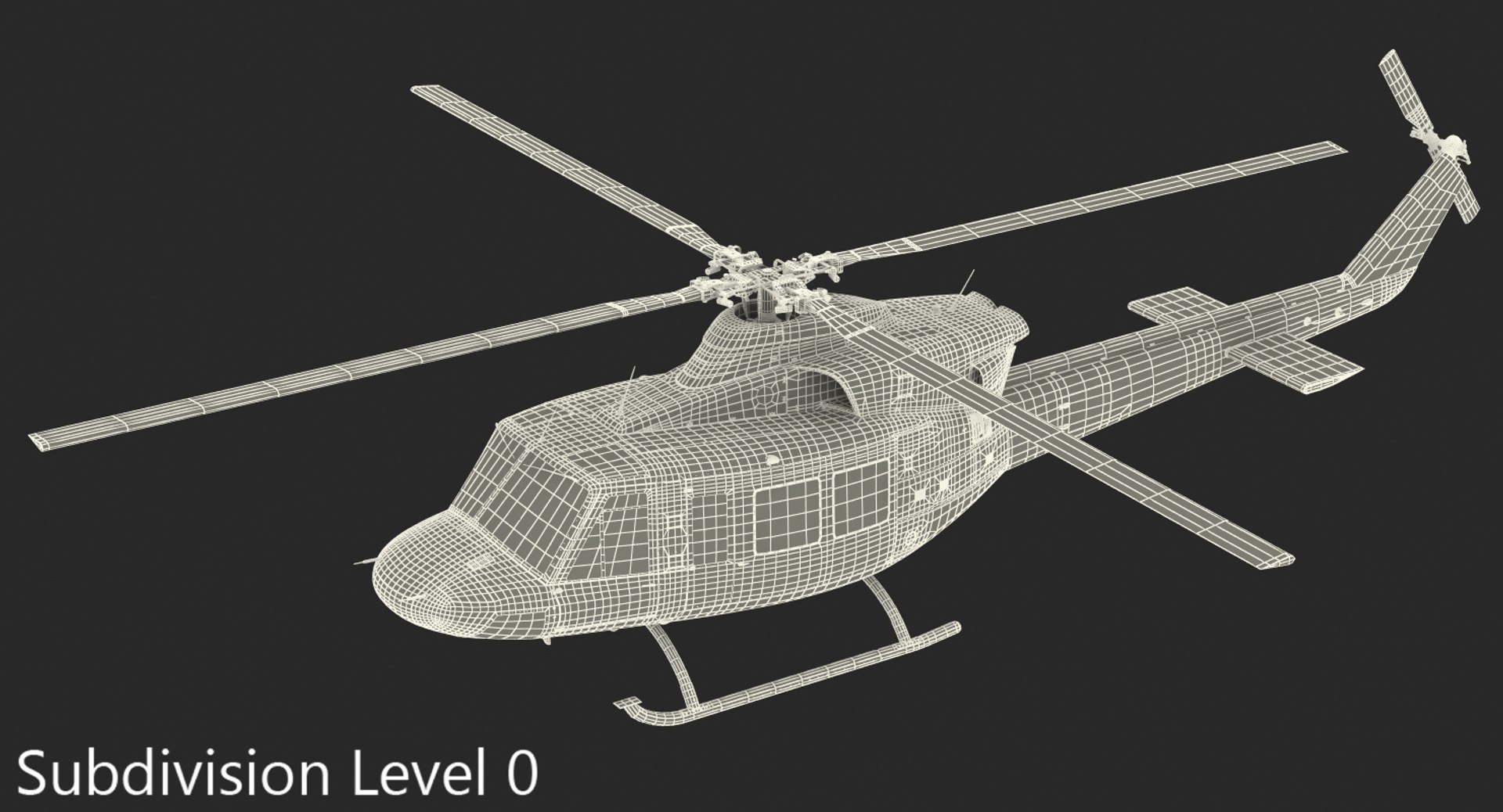 3D Model Bell 412 Department Helicopter - TurboSquid 1196786