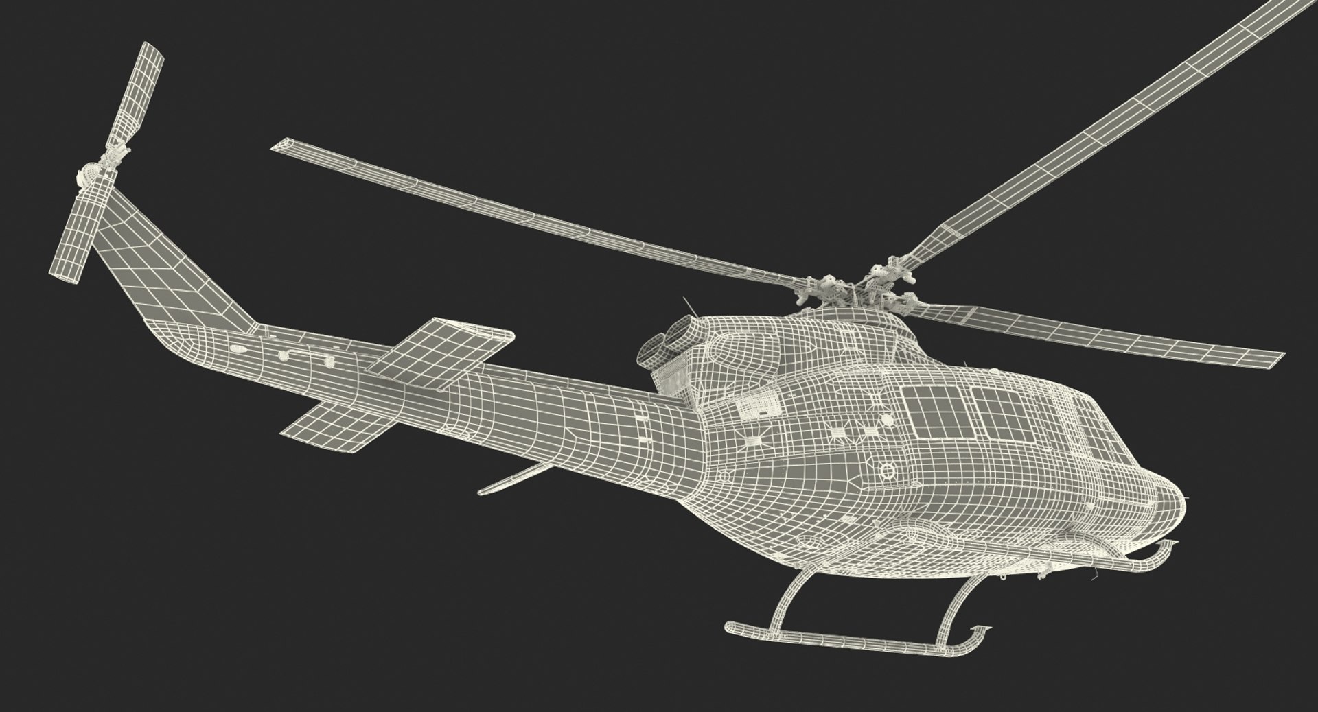 3D Model Bell 412 Department Helicopter - TurboSquid 1196786