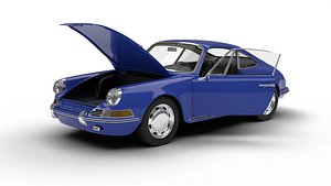 Porsche 911 1964 HQ 3d model