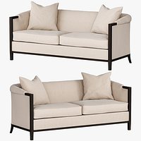 Ethan Allen Mont Rose Exposed Wood Sofa