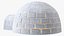 Eskimos Igloo Glows at Night