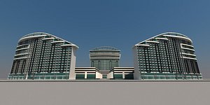 resort hotel 3D model