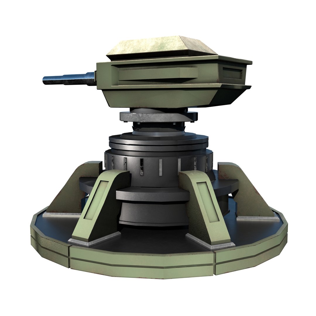 Sci-fi Turret PBR 3D - TurboSquid 2323922