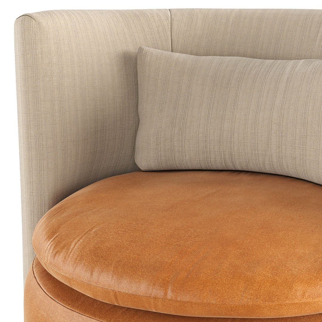 Jordana Leather Swivel Chair 3D TurboSquid 2150899