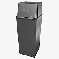 Push Top Wastebasket