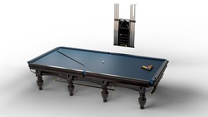 Premium Billiard Pool Table Set 3D