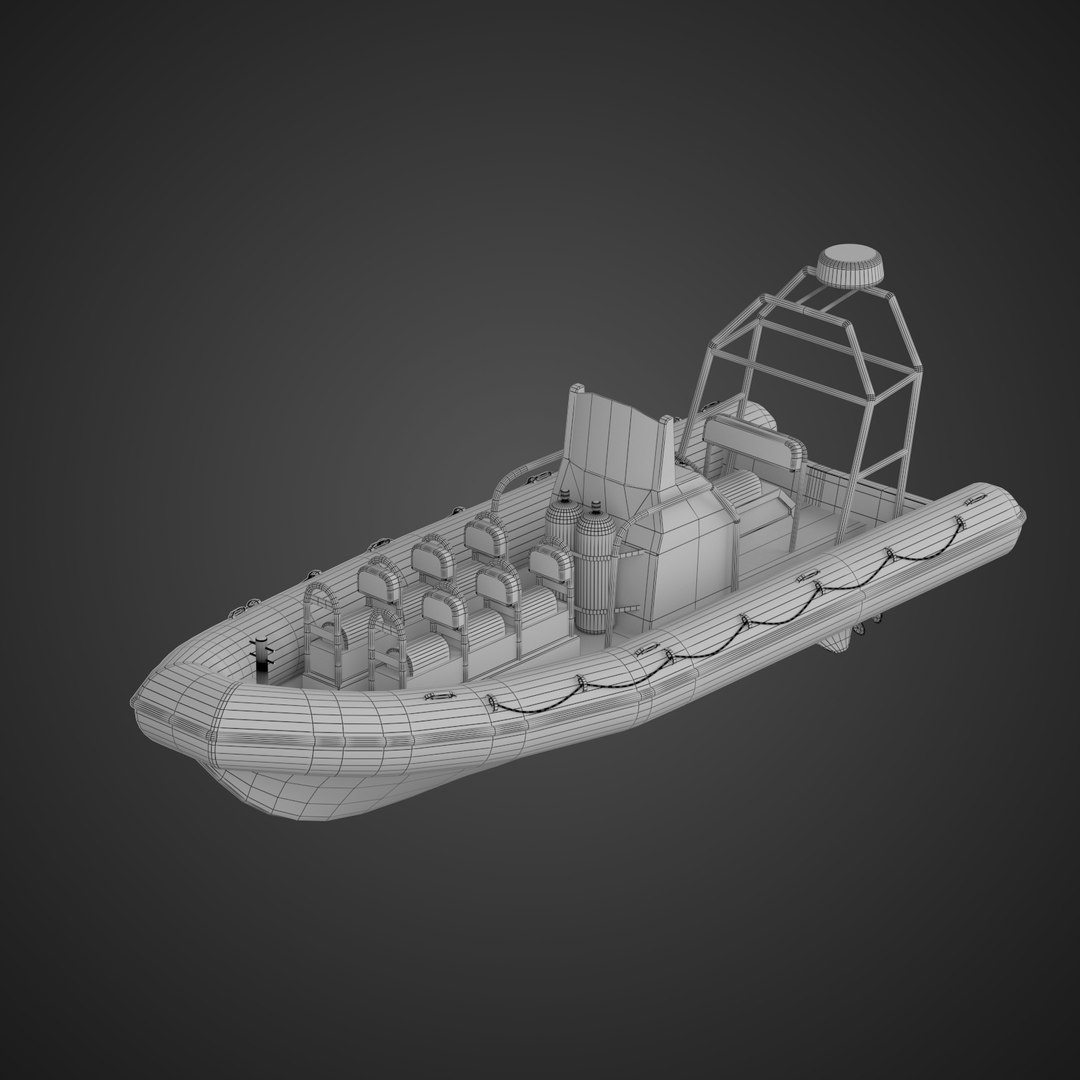 3D Rhib Boat - Tx760 - TurboSquid 1650615
