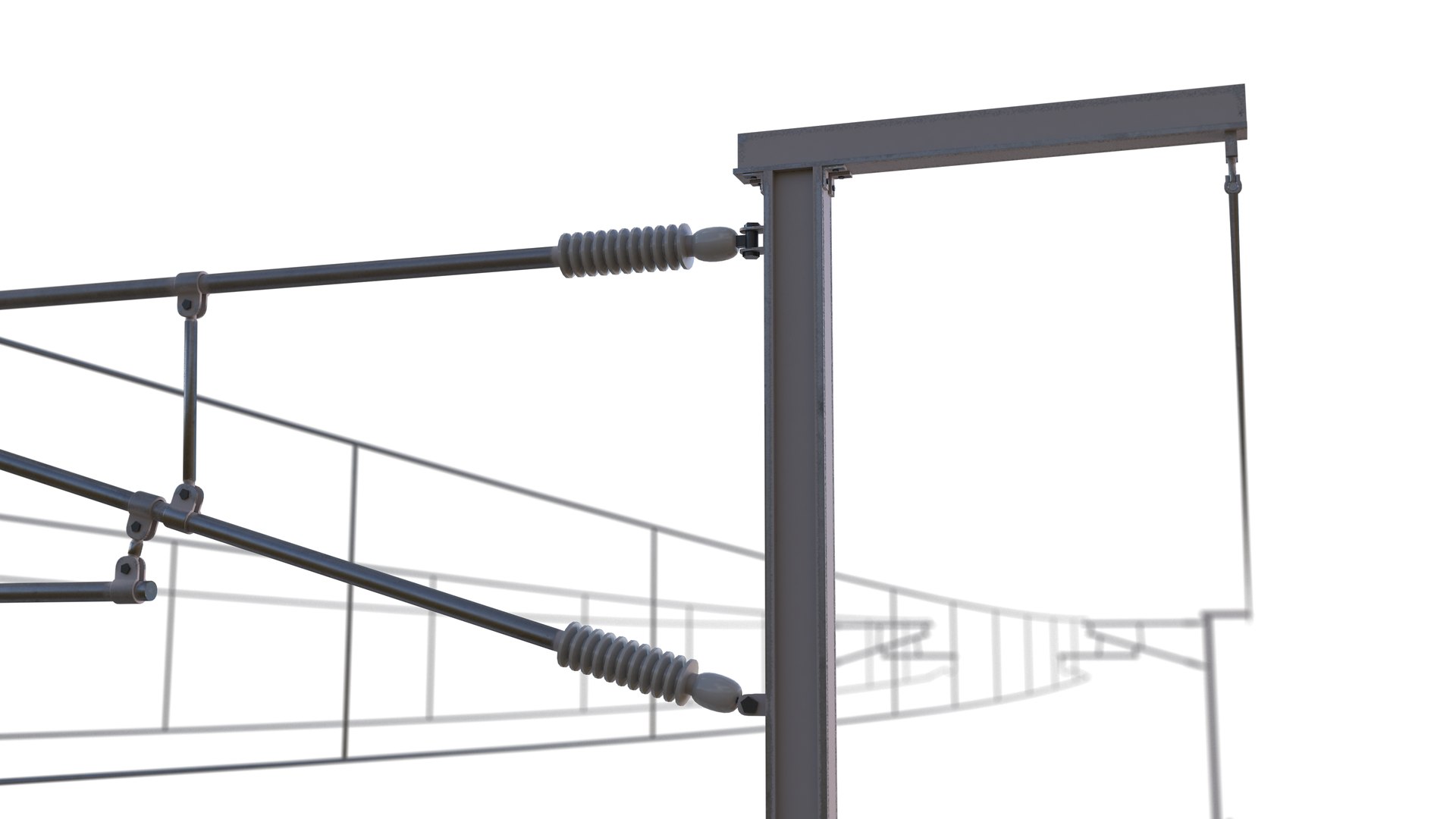 High Speed Rail Bridge Section 3D Model - TurboSquid 1991745