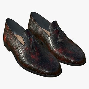 3D Alligator Leather Shoes