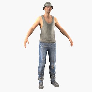 3D model Fisherman