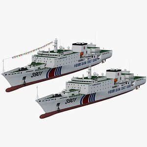 China Coast Guard 3901 CCGS 3901 China Coast Guard South China Sea Branch large ocean-going integ 3D