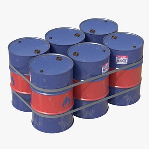 Oil Drum Pallet 3D model