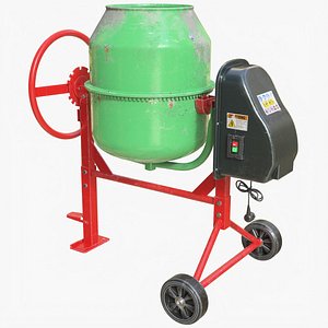 3D ConcreteMixer 01 e model