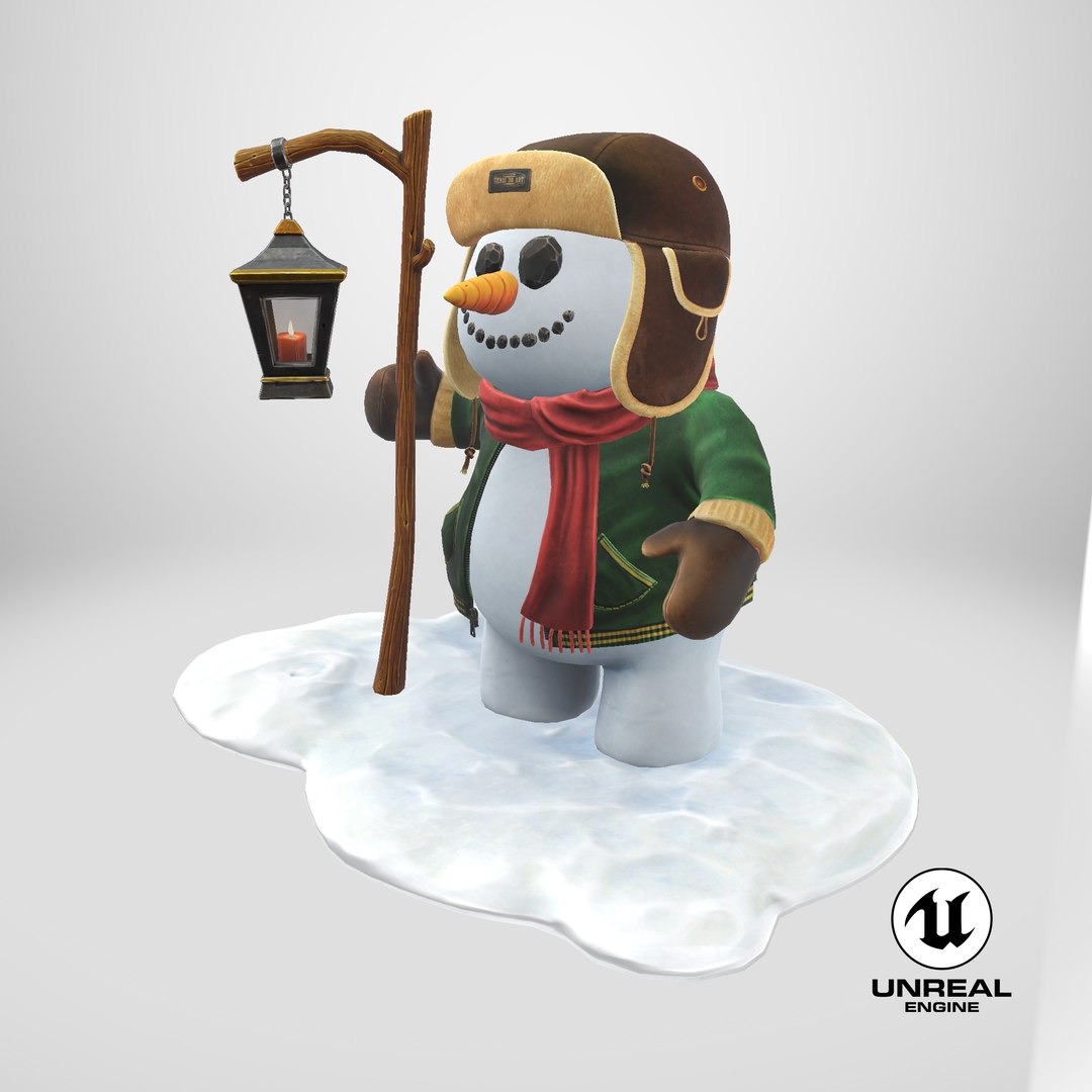 stylized snowman snow 3D model https://p.turbosquid.com/ts-thumb/Zj/EBtxM1/De/stemcell_unreal_render/png/1734377877/1920x1080/fit_q87/4a359b366a7606d08eb03944b77807687972c1cc/stemcell_unreal_render.jpg