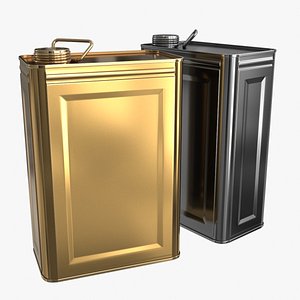 3D Oil Can Big 2 colors