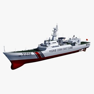 3D model coast guard ship